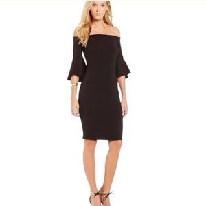 Laundry by Shelli Segal Shoulder Bell Sleeve Dress